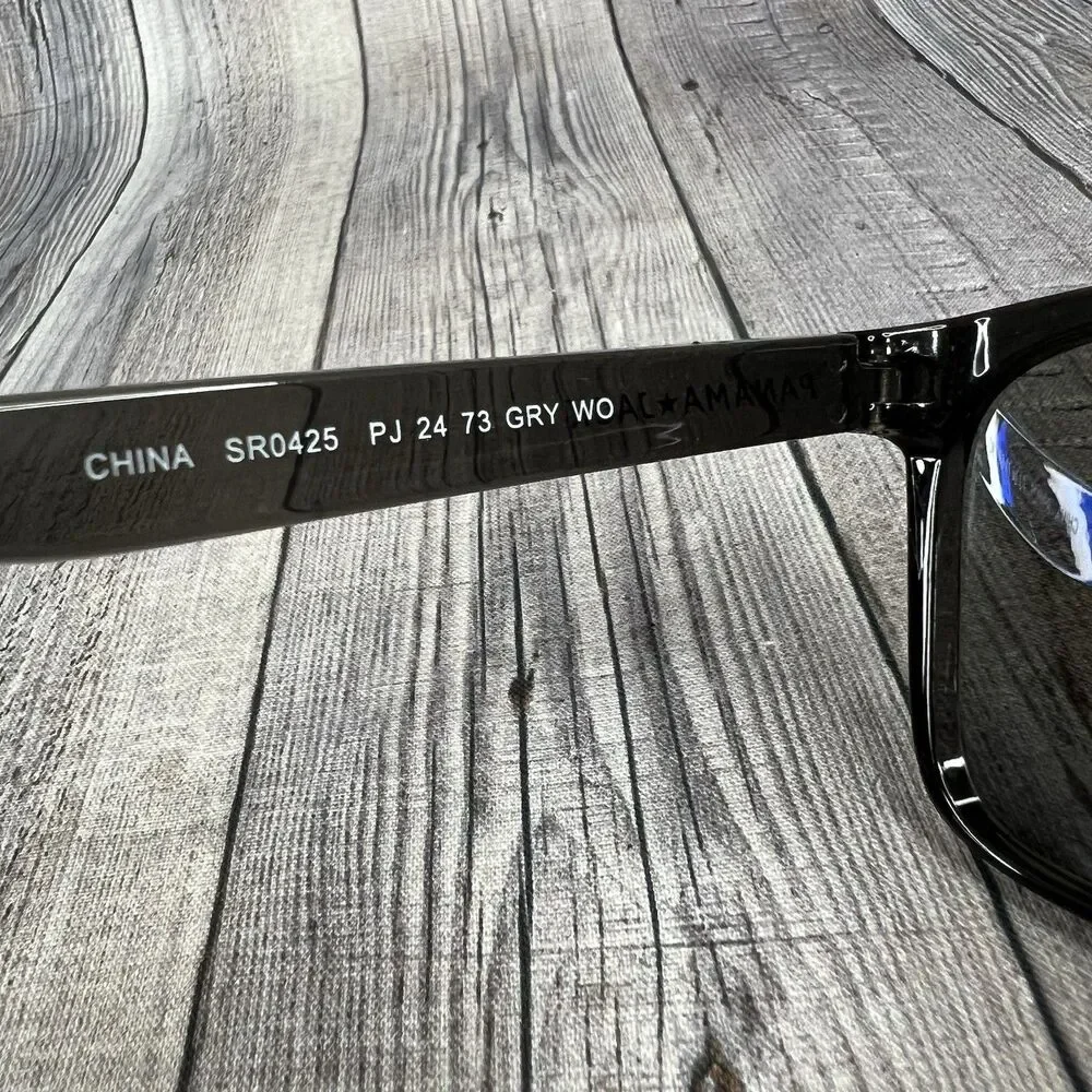 Panama Jack x Foster Grant Black Frame Square Men's Polarized Sunglasses